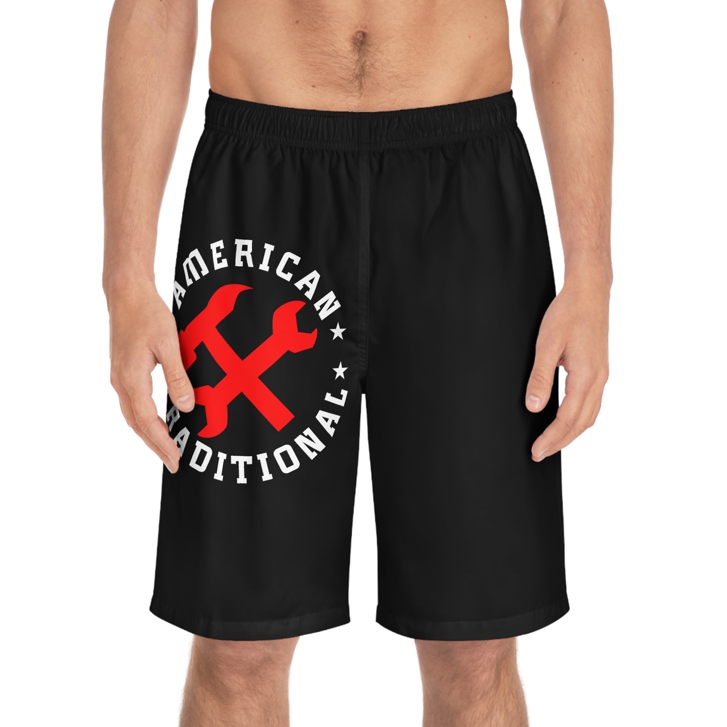 American Traditional "Work For It" Men's Board Shorts