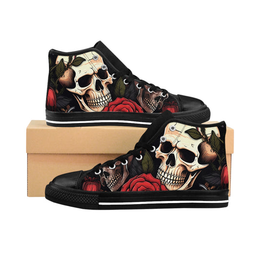 American Traditional "A Beautiful Death" Men's Classic Sneakers