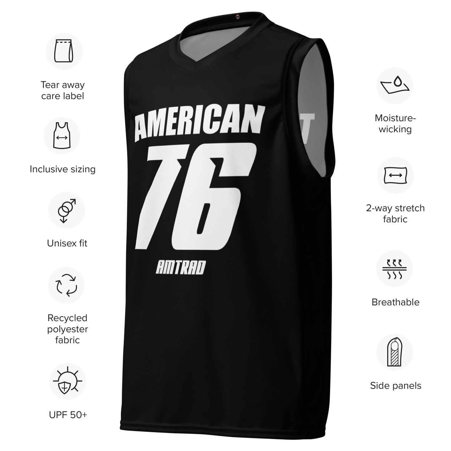 American Traditional Men's basketball jersey