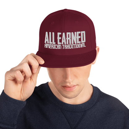 American Traditional "All Earned" Snapback Hat