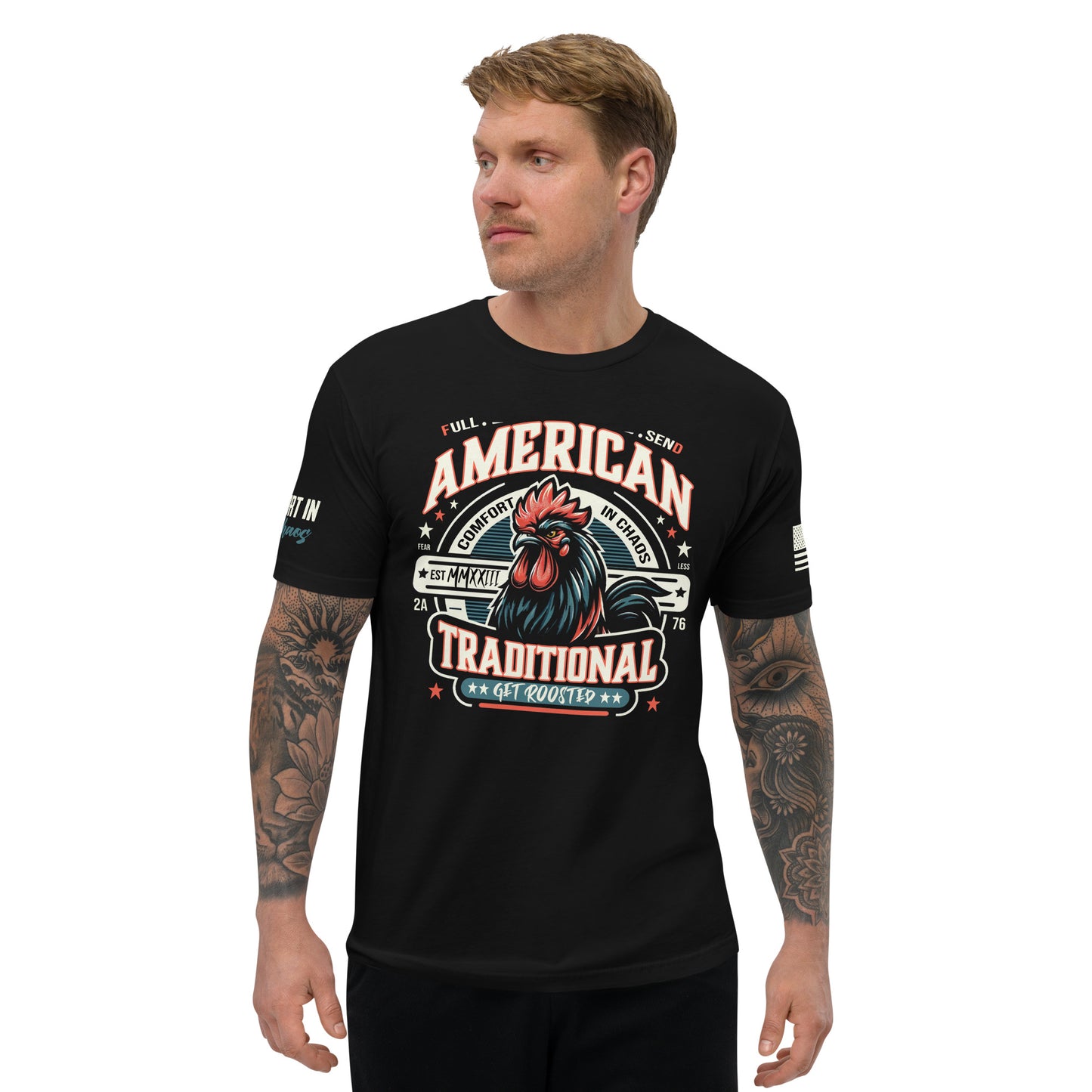 American Traditional "Get Roosted" Short Sleeve T-shirt