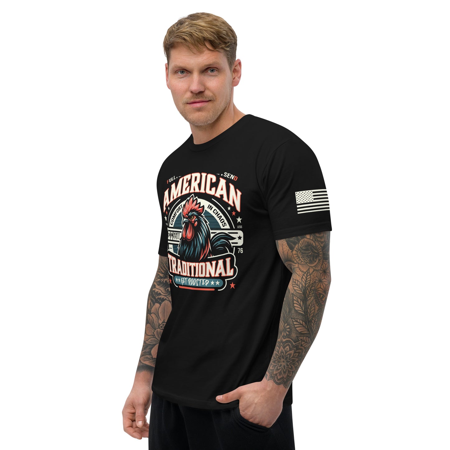 American Traditional "Get Roosted" Short Sleeve T-shirt