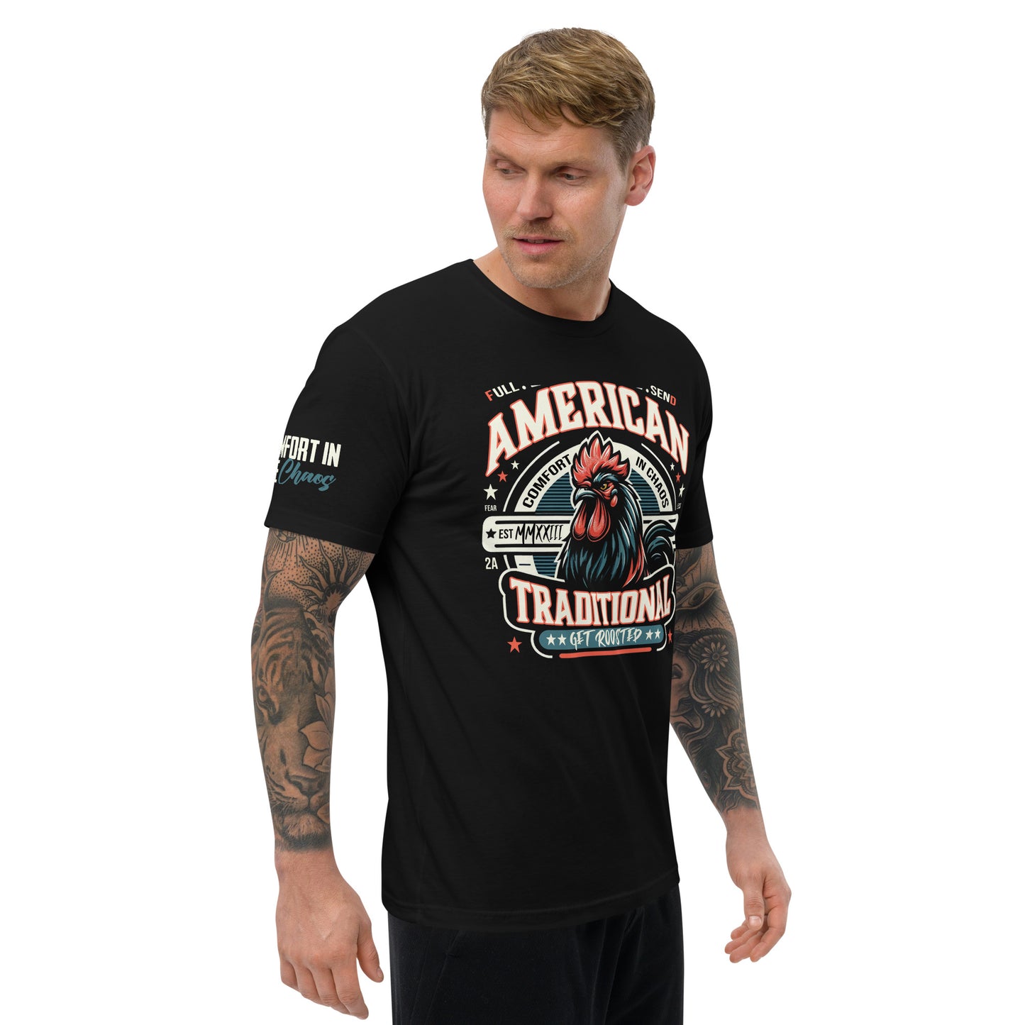 American Traditional "Get Roosted" Short Sleeve T-shirt