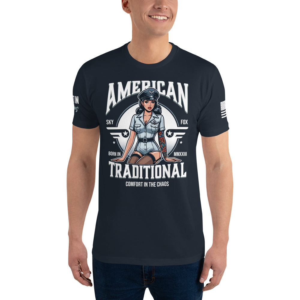 American Traditional "Sky Fox" Short Sleeve T-shirt