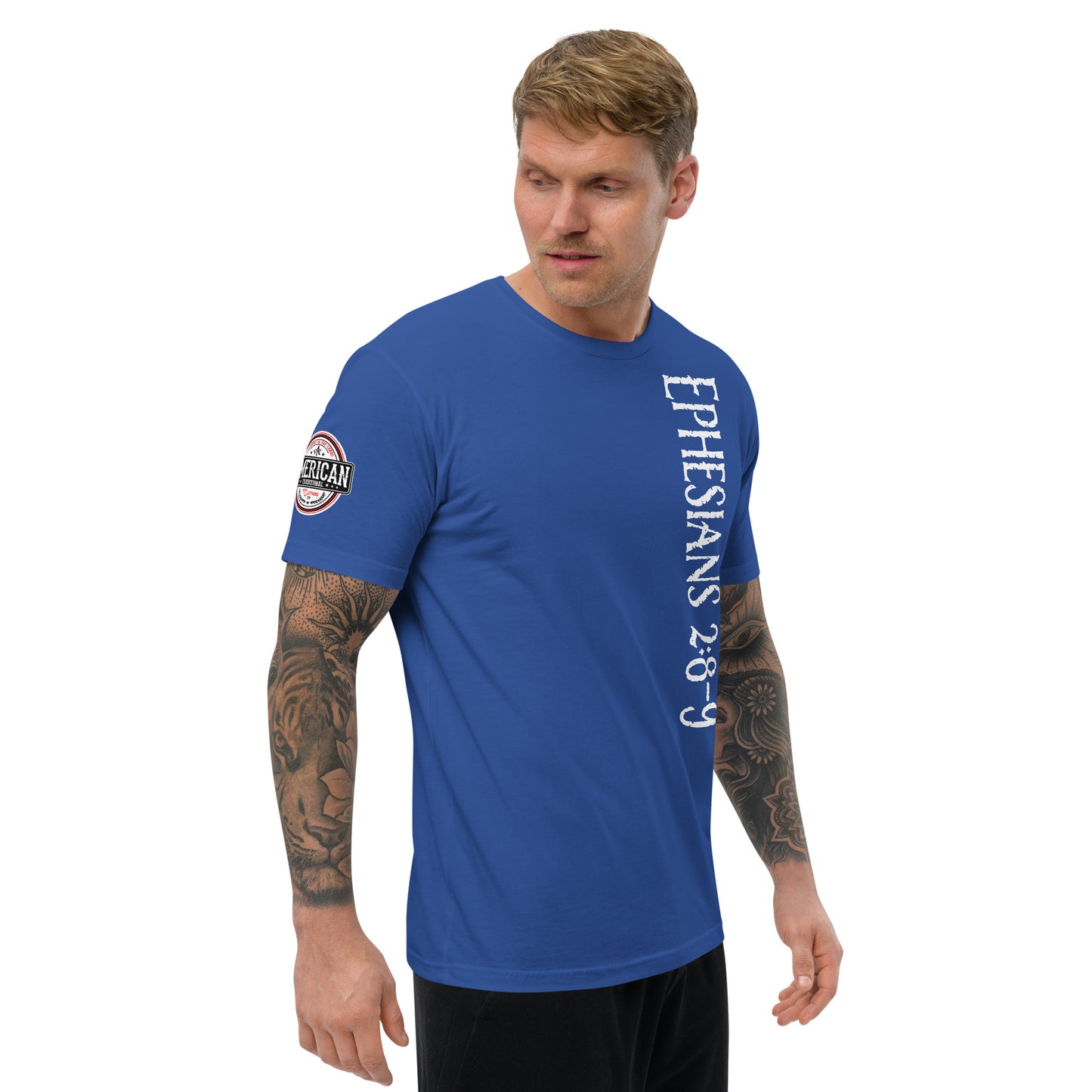 American Traditional "Ephesians 2:8-9" Short Sleeve T-shirt