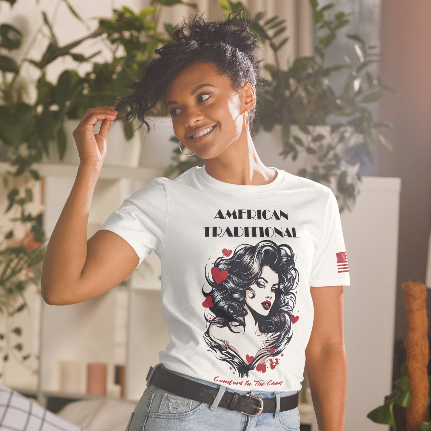 American Traditional "American Beauty" Short-Sleeve Unisex T-Shirt