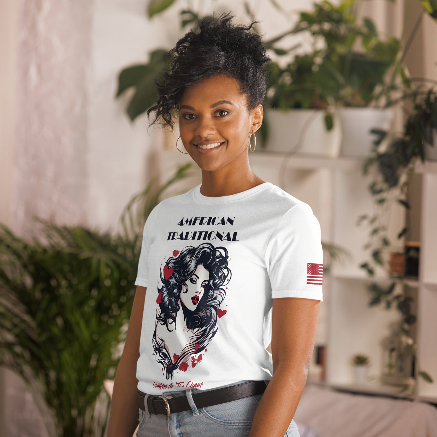 American Traditional "American Beauty" Short-Sleeve Unisex T-Shirt