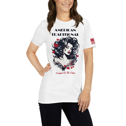 American Traditional "American Beauty" Short-Sleeve Unisex T-Shirt