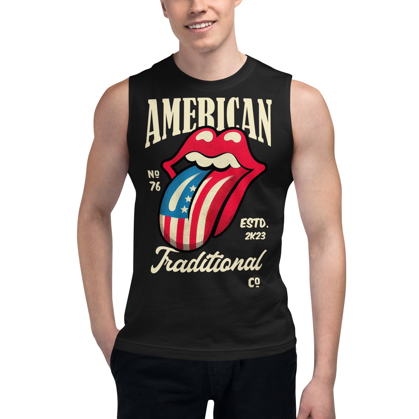 American Traditional Muscle Shirt