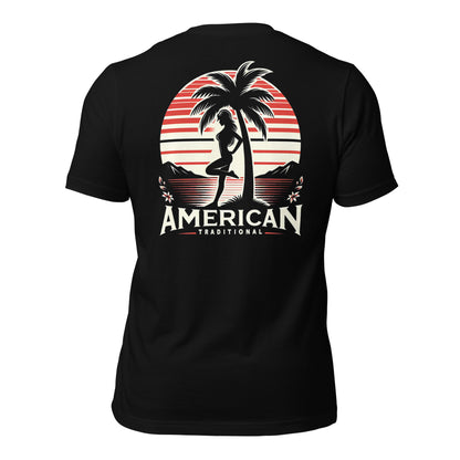 American Traditional "Sunsets & Sand" t-shirt