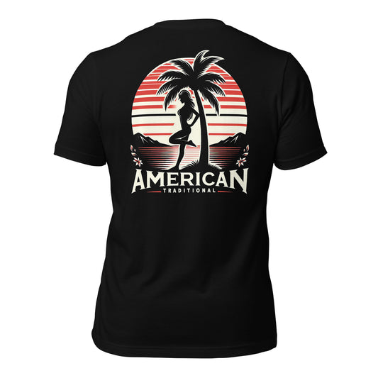 American Traditional "Sunsets & Sand" t-shirt