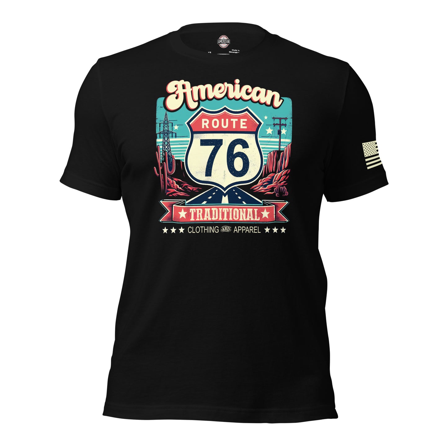 American Traditional "Route 76" t-shirt