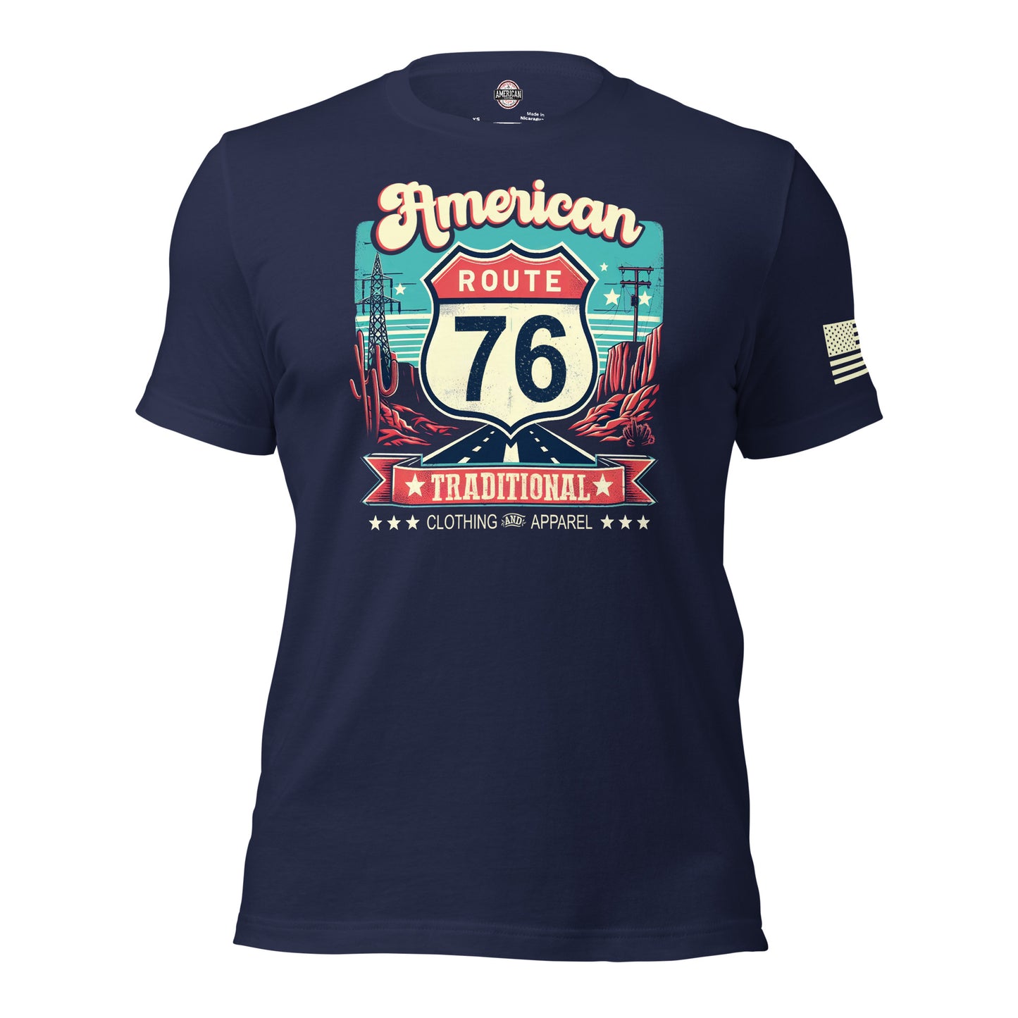 American Traditional "Route 76" t-shirt