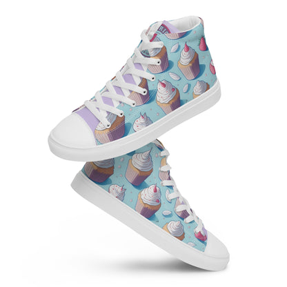 American Traditional "Caked" Women’s high top canvas shoes